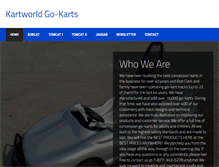 Tablet Screenshot of kartworldgokarts.com
